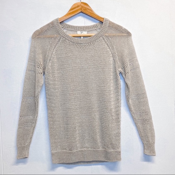 Joie Ronnie Linen Pullover Loose Knit Sweater XS - Picture 2 of 2
